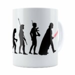 Caneca Star Wars A Evolução De Darth Vader Branca
