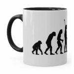 Caneca Star Wars A Evolução De Darth Vader Preta