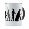 Caneca Star Wars A Evolução De Darth Vader Preta