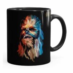 Caneca Star Wars Chewbacca Color Preta