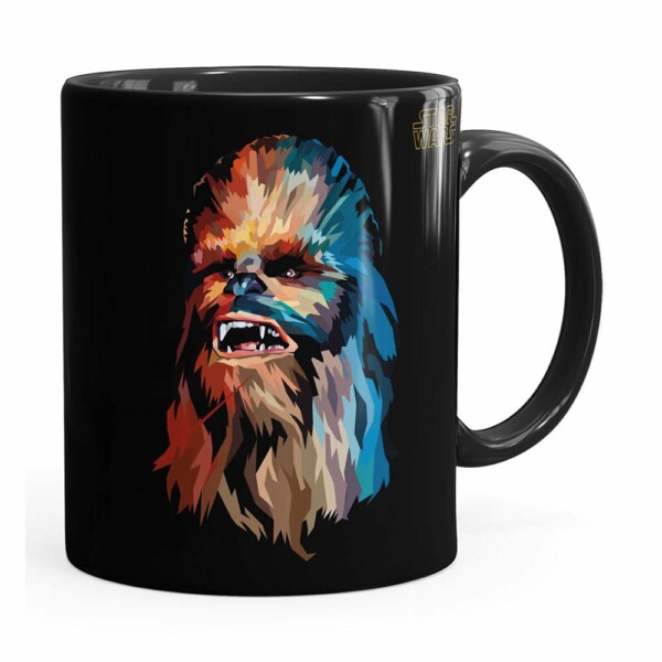 Caneca Star Wars Chewbacca Color Preta