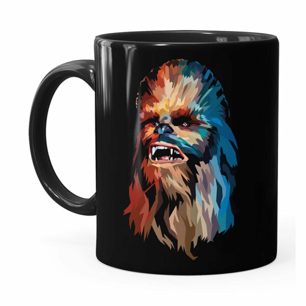 Caneca Star Wars Chewbacca Color Preta