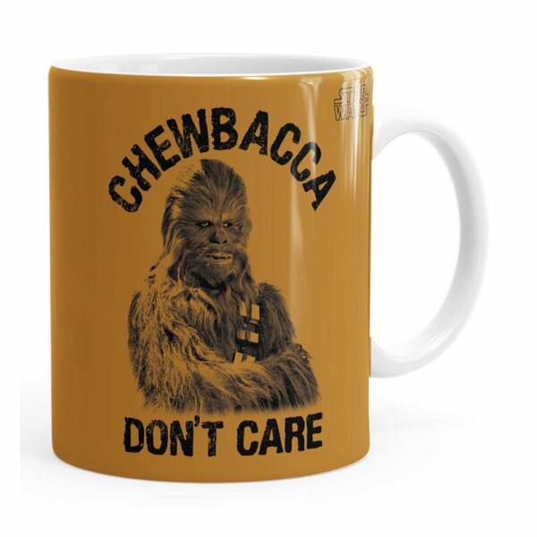Caneca Star Wars Chewbacca Dont Care 01 Branca