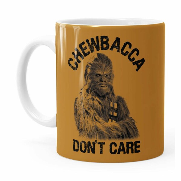 Caneca Star Wars Chewbacca Dont Care 01 Branca