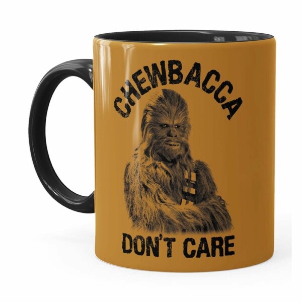 Caneca Star Wars Chewbacca Dont Care 01 Preta