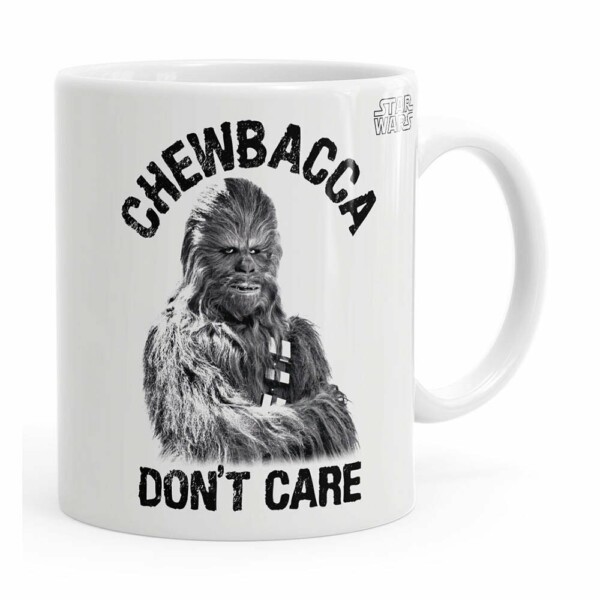 Caneca Star Wars Chewbacca Dont Care 02 Branca