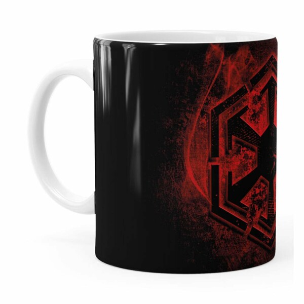 Caneca Star Wars Dark Side Of The Force Branca