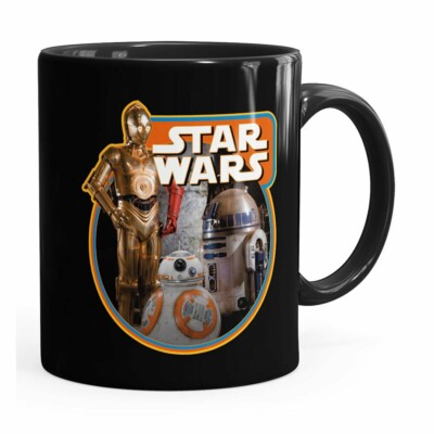 Caneca Star Wars Droids Preta