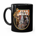 Caneca Star Wars Droids Preta