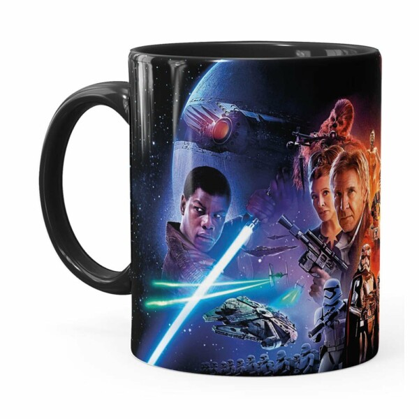 Caneca Star Wars Episódio Vii Preta