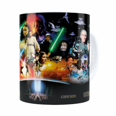 Caneca Star Wars Filmes Branca