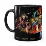 Caneca Star Wars Filmes Preta