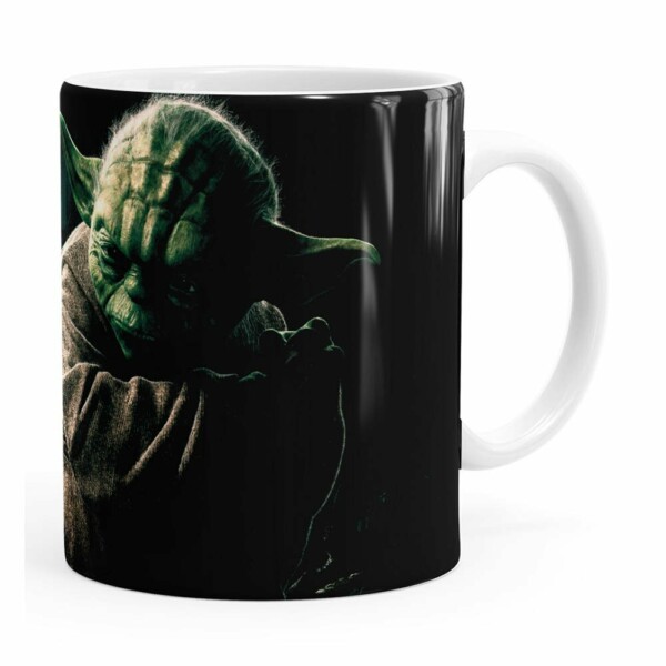Caneca Star Wars Mestre Yoda 03 Branca