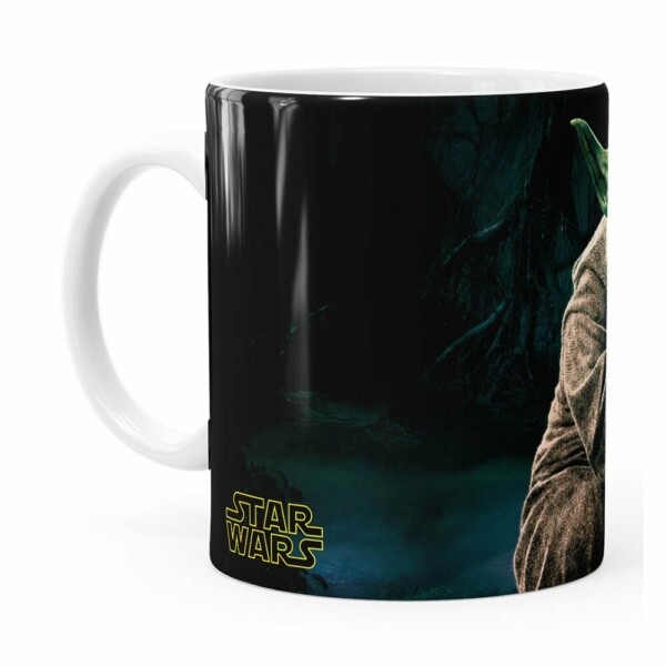 Caneca Star Wars Mestre Yoda 03 Branca