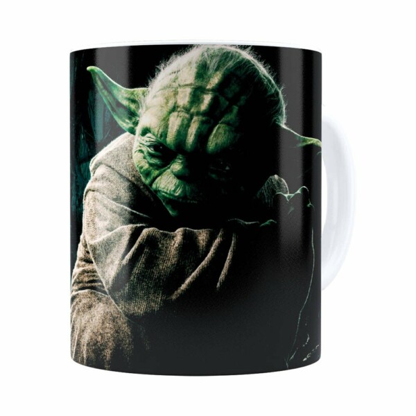 Caneca Star Wars Mestre Yoda 03 Branca