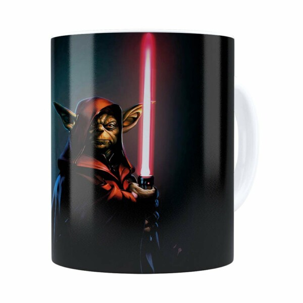 Caneca Star Wars Mestre Yoda 04 Branca