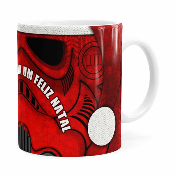 Caneca Star Wars Natal Stormtrooper Branca