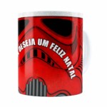 Caneca Star Wars Natal Stormtrooper Branca