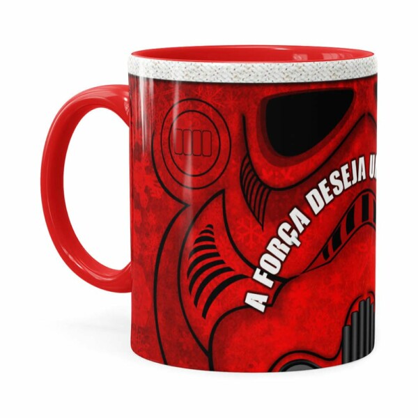 Caneca Star Wars Natal Stormtrooper Vermelha