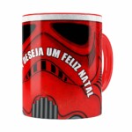 Caneca Star Wars Natal Stormtrooper Vermelha