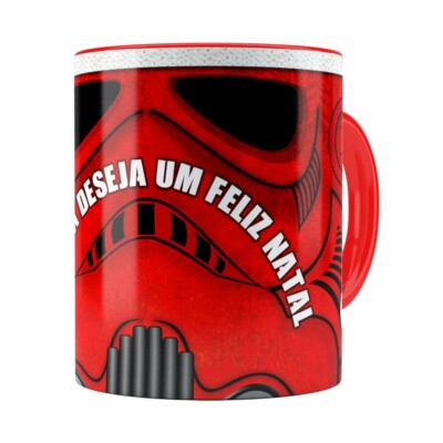 Caneca Star Wars Natal Stormtrooper Vermelha