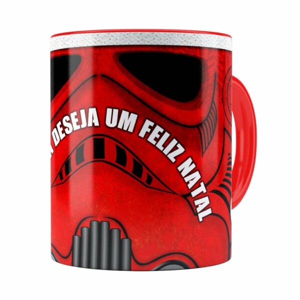 Caneca Star Wars Natal Stormtrooper Vermelha