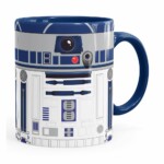 Caneca Star Wars R2-d2 Minimalista Azul Marinho