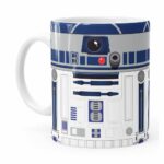 Caneca Star Wars R2-d2 Minimalista Branca