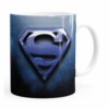 Caneca Superman Logo Metálico Branca