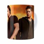 Caneca Supernatural Dean E Sam Winchester Branca