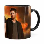Caneca Supernatural Dean E Sam Winchester Preta
