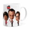 Caneca The Big Bang Theory Caricaturas Branca