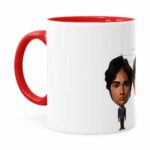Caneca The Big Bang Theory Caricaturas Vermelha