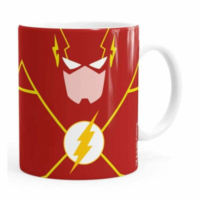 Caneca The Flash Minimalista Branca
