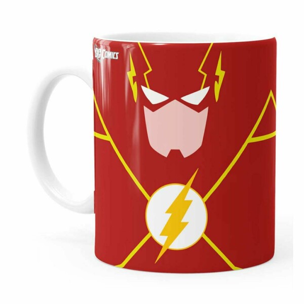 Caneca The Flash Minimalista Branca
