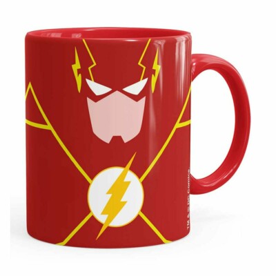 Caneca The Flash Minimalista Vermelha