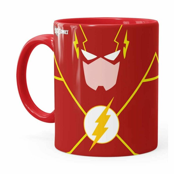 Caneca The Flash Minimalista Vermelha