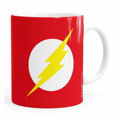 Caneca The Flash V01 Porcelana Branca