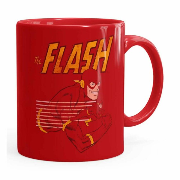 Caneca The Flash V03 Porcelana Vermelha
