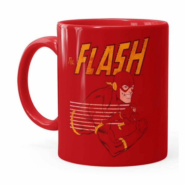 Caneca The Flash V03 Porcelana Vermelha