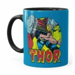 Caneca Thor Em Ação Preta