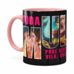 Caneca Toda Mulher Heroína Ou Vilã V01 Rosa