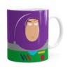 Caneca Toy Story Buzz Lightyear Minimalista V01 Branca