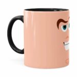 Caneca Toy Story Buzz Lightyear Minimalista V02 Preta