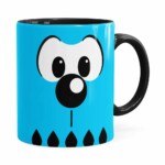 Caneca Turma Da Mônica Bidu Preta