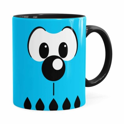 Caneca Turma Da Mônica Bidu Preta