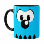 Caneca Turma Da Mônica Bidu Preta