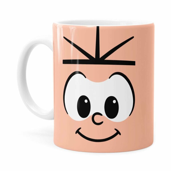 Caneca Turma Da Mônica Cebolinha Branca