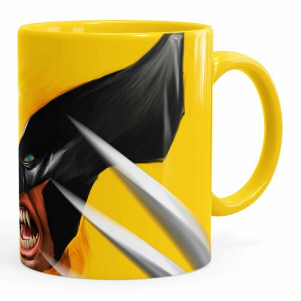Caneca Wolverine X-Men Amarela