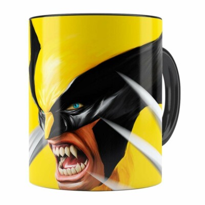 Caneca Wolverine X-Men Preta